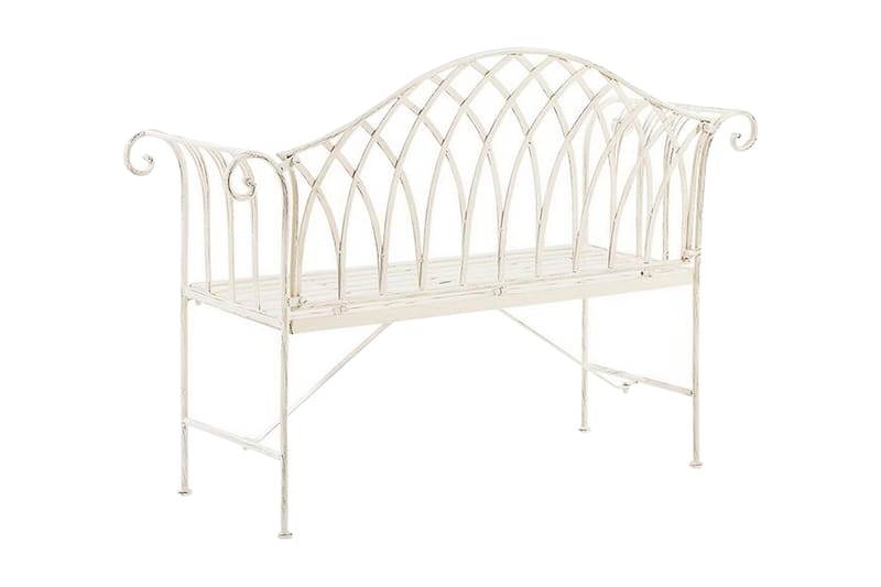 Estadilla Hagebenk - Hvit - Hagemøbler & utemiljø - Utesofa - Hagebenk & utebenk