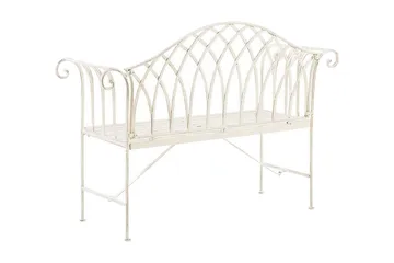 Estadilla Hagebenk - Hvit - Hagemøbler & utemiljø - Utesofa - Hagebenk & utebenk