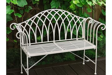 Estadilla Hagebenk - Hvit - Hagemøbler & utemiljø - Utesofa - Hagebenk & utebenk