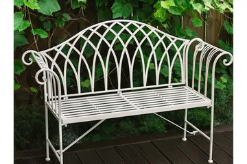 Estadilla Hagebenk - Hvit - Hagemøbler & utemiljø - Utesofa - Hagebenk & utebenk