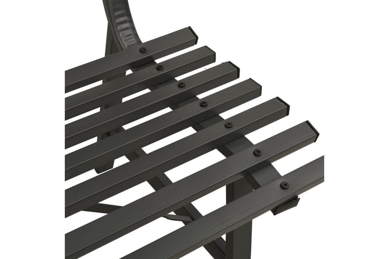 Hagebenk 110 cm stål svart - Svart - Hagebenk & utebenk