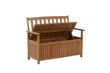 Hagebenk 120 cm akasietre terrakotta SOVANA - Tre/natur - Hagemøbler & utemiljø - Utesofa - Hagebenk & utebenk