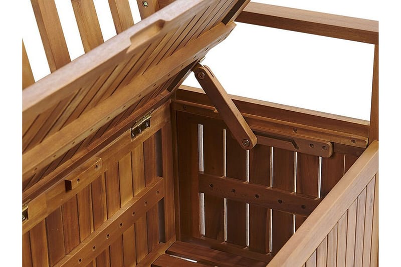 Hagebenk 120 cm akasietre terrakotta SOVANA - Tre/natur - Hagemøbler & utemiljø - Utesofa - Hagebenk & utebenk