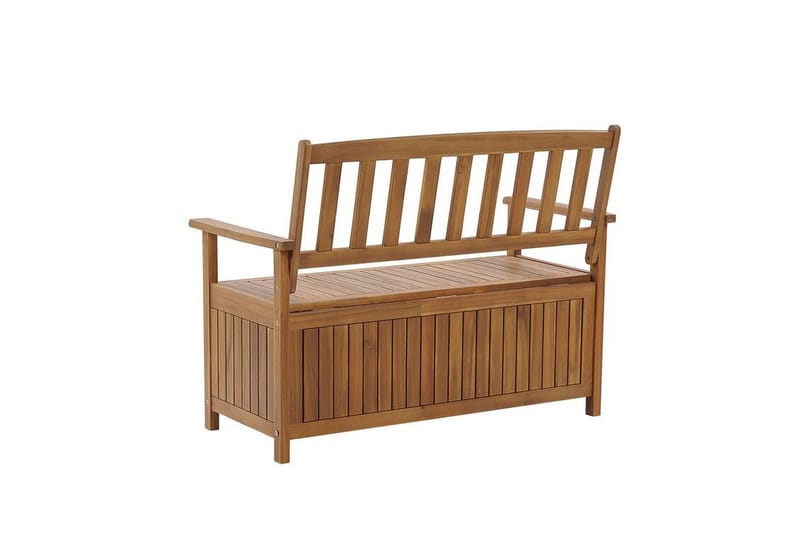 Hagebenk 120 cm akasietre terrakotta SOVANA - Tre/natur - Hagemøbler & utemiljø - Utesofa - Hagebenk & utebenk