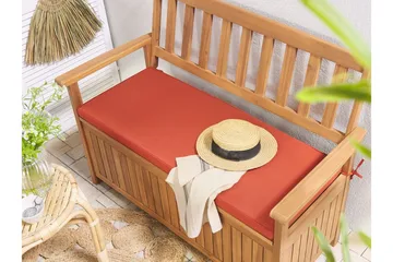 Hagebenk 120 cm akasietre terrakotta SOVANA - Tre/natur - Hagemøbler & utemiljø - Utesofa - Hagebenk & utebenk