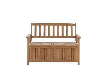 Hagebenk 120 cm akasietre terrakotta SOVANA - Tre/natur - Hagemøbler & utemiljø - Utesofa - Hagebenk & utebenk