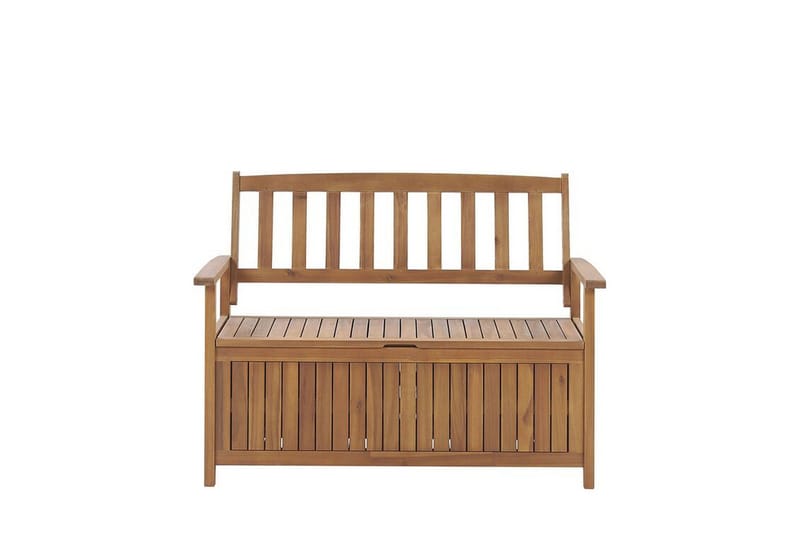 Hagebenk 120 cm akasietre terrakotta SOVANA - Tre/natur - Hagemøbler & utemiljø - Utesofa - Hagebenk & utebenk