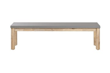 Hagebenk 160 cm grå OSTUNI - Grå - Hagemøbler & utemiljø - Utesofa - Hagebenk & utebenk