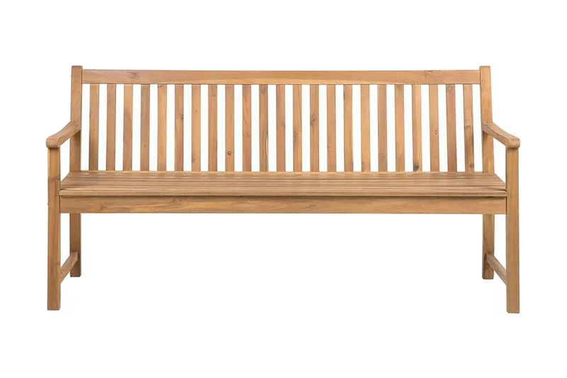 Hagebenk akasietre Lysebrun 180 cm VIVARA, Tre/natur