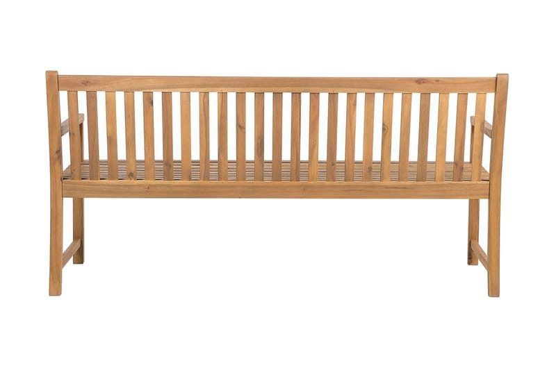 Hagebenk akasietre Lysebrun 180 cm VIVARA - Tre/natur - Hagemøbler & utemiljø - Utesofa - Hagebenk & utebenk