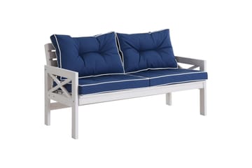 Hagebenk Husarn Hvit - KWA - Hagemøbler & utemiljø - Utesofa - Hagebenk & utebenk