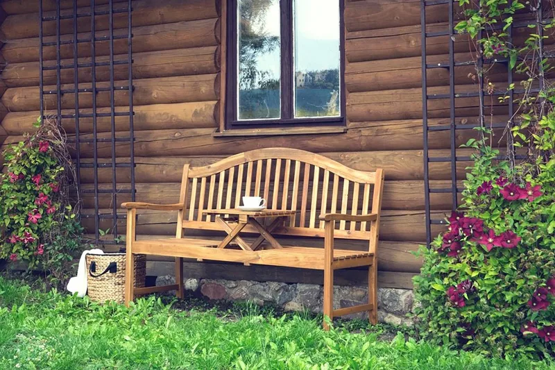 Hilo Hagebenk 150 cm - Tre / Natur - Hagemøbler & utemiljø - Utesofa - Hagebenk & utebenk