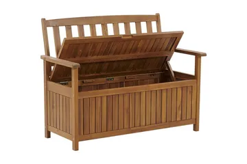 Jaraicejo Hagebenk med Oppbevaring - Brun - Hagemøbler & utemiljø - Utesofa - Hagebenk & utebenk