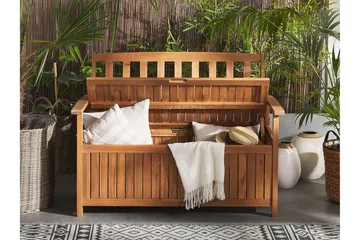 Jaraicejo Hagebenk med Oppbevaring - Brun - Hagemøbler & utemiljø - Utesofa - Hagebenk & utebenk