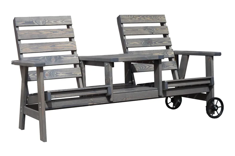 KIngdom Utebenk 177 cm - Grå - Hagemøbler & utemiljø - Utesofa - Hagebenk & utebenk