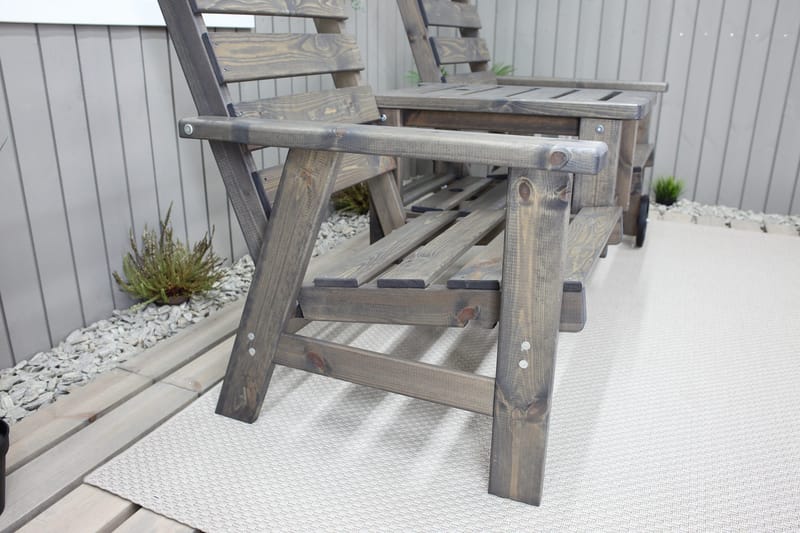 KIngdom Utebenk 177 cm - Grå - Hagemøbler & utemiljø - Utesofa - Hagebenk & utebenk