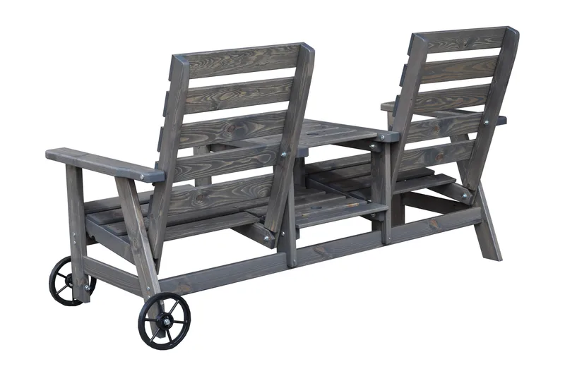 KIngdom Utebenk 177 cm - Grå - Hagemøbler & utemiljø - Utesofa - Hagebenk & utebenk