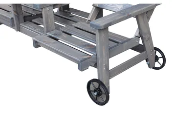 KIngdom Utebenk 177 cm - Grå - Hagemøbler & utemiljø - Utesofa - Hagebenk & utebenk