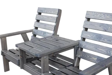 KIngdom Utebenk 177 cm - Grå - Hagemøbler & utemiljø - Utesofa - Hagebenk & utebenk