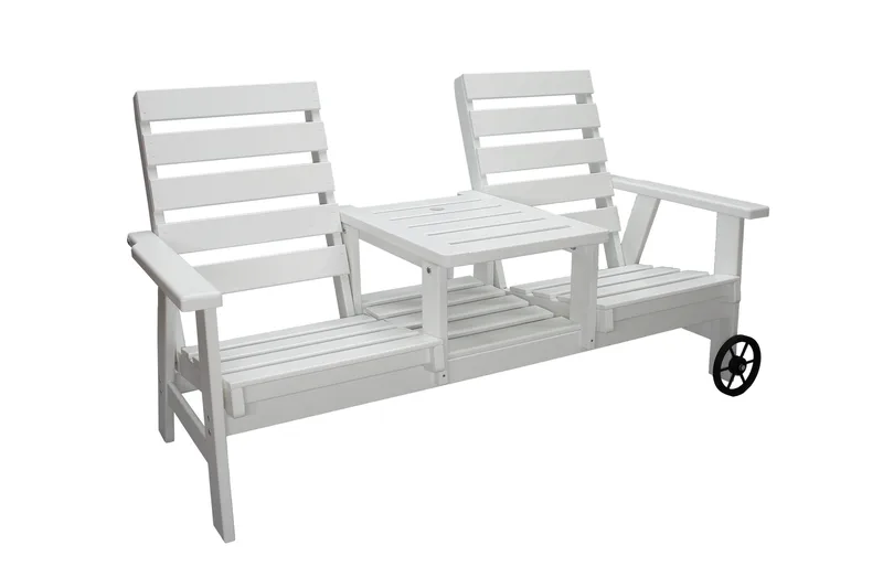 KIngdom Utebenk 177 cm, Hvit