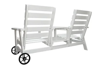 KIngdom Utebenk 177 cm - Hvit - Hagemøbler & utemiljø - Utesofa - Hagebenk & utebenk