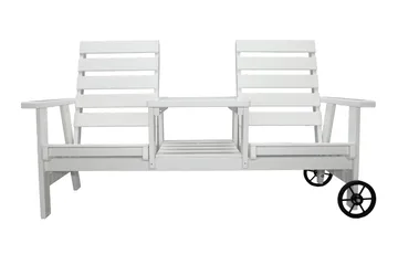 KIngdom Utebenk 177 cm - Hvit - Hagemøbler & utemiljø - Utesofa - Hagebenk & utebenk