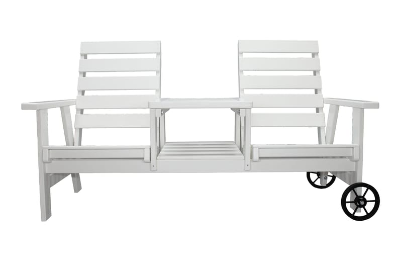 KIngdom Utebenk 177 cm - Hvit - Hagemøbler & utemiljø - Utesofa - Hagebenk & utebenk