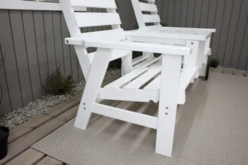 KIngdom Utebenk 177 cm - Hvit - Hagemøbler & utemiljø - Utesofa - Hagebenk & utebenk