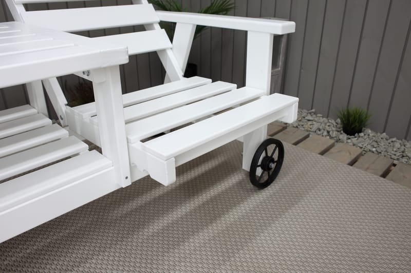 KIngdom Utebenk 177 cm - Hvit - Hagemøbler & utemiljø - Utesofa - Hagebenk & utebenk