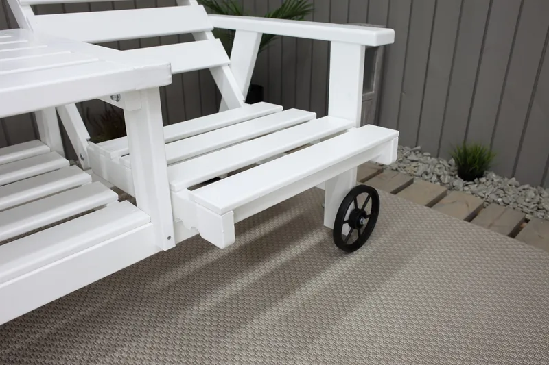 KIngdom Utebenk 177 cm - Hvit - Hagemøbler & utemiljø - Utesofa - Hagebenk & utebenk