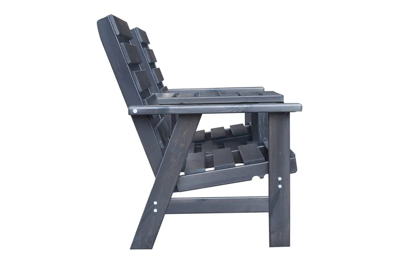 KIngdom Utebenk 177 cm - Svart - Hagemøbler & utemiljø - Utesofa - Hagebenk & utebenk