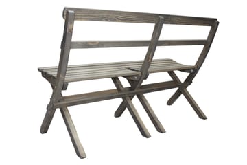 Larios Hagebenk 130 cm - Grå - Hagemøbler & utemiljø - Utesofa - Hagebenk & utebenk