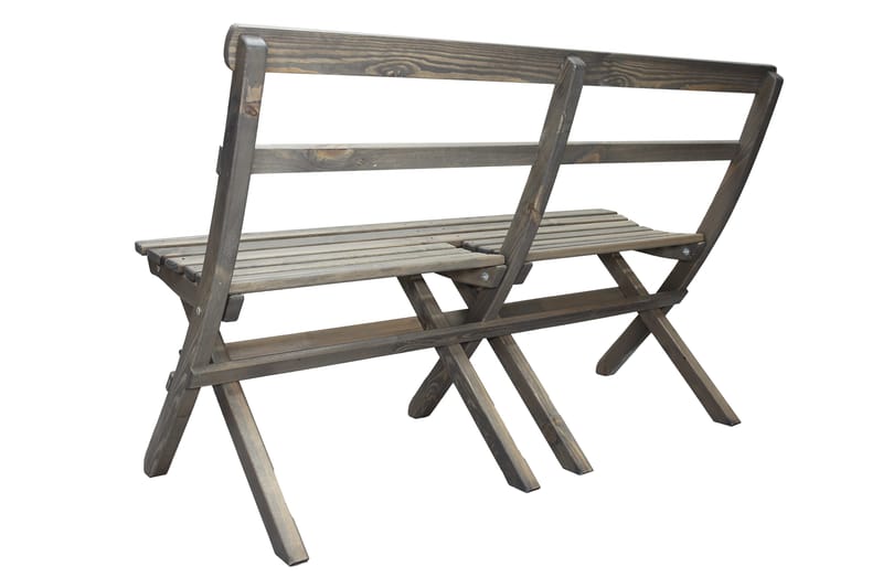 Larios Hagebenk 130 cm - Grå - Hagemøbler & utemiljø - Utesofa - Hagebenk & utebenk