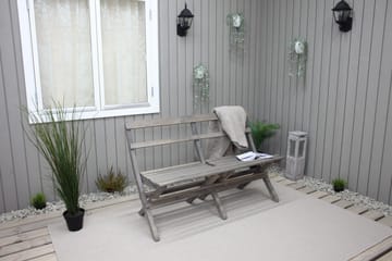 Larios Hagebenk 130 cm - Grå - Hagemøbler & utemiljø - Utesofa - Hagebenk & utebenk