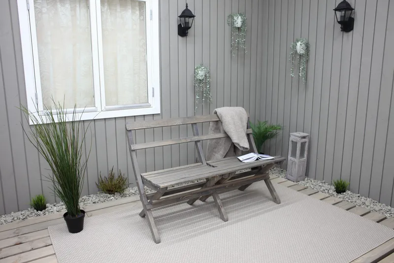 Larios Hagebenk 130 cm - Grå - Hagemøbler & utemiljø - Utesofa - Hagebenk & utebenk