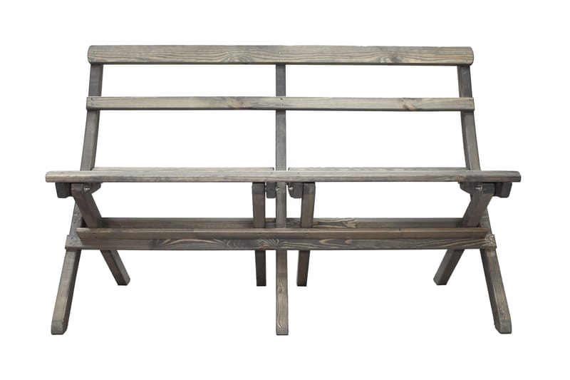 Larios Hagebenk 130 cm - Grå - Hagemøbler & utemiljø - Utesofa - Hagebenk & utebenk