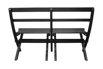 Larios Hagebenk 130 cm - Svart - Hagemøbler & utemiljø - Utesofa - Hagebenk & utebenk