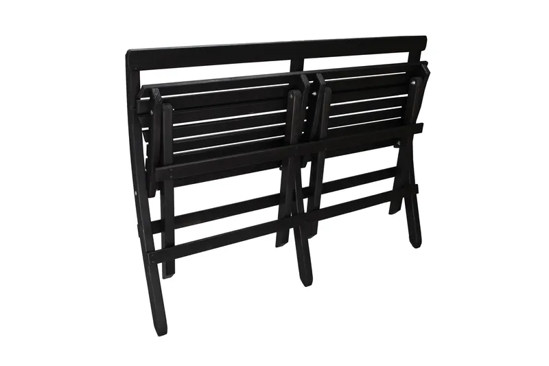 Larios Hagebenk 130 cm - Svart - Hagemøbler & utemiljø - Utesofa - Hagebenk & utebenk