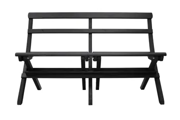 Larios Hagebenk 130 cm - Svart - Hagemøbler & utemiljø - Utesofa - Hagebenk & utebenk
