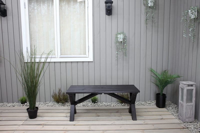 Lietinna Utebenk 100 cm - Svart - Hagemøbler & utemiljø - Utesofa - Hagebenk & utebenk