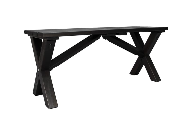 Lietinna Utebenk 100 cm - Svart - Hagemøbler & utemiljø - Utesofa - Hagebenk & utebenk