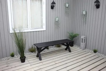 Lietinna Utebenk 140 cm - Svart - Hagemøbler & utemiljø - Utesofa - Hagebenk & utebenk