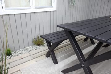Lietinna Utebenk 140 cm - Svart - Hagemøbler & utemiljø - Utesofa - Hagebenk & utebenk