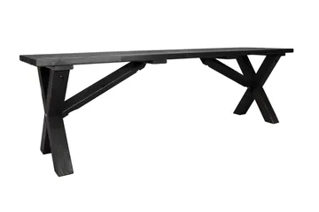 Lietinna Utebenk 140 cm - Svart - Hagemøbler & utemiljø - Utesofa - Hagebenk & utebenk