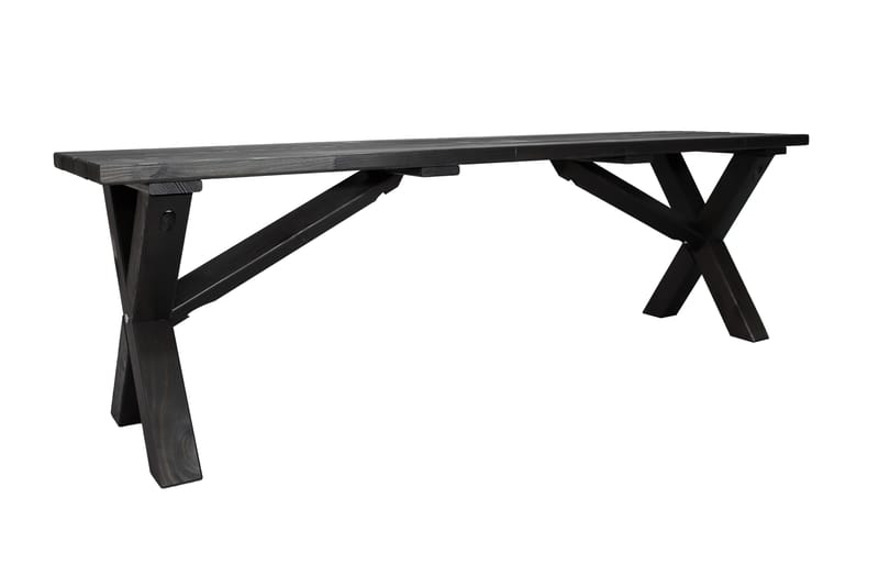 Lietinna Utebenk 140 cm - Svart - Hagemøbler & utemiljø - Utesofa - Hagebenk & utebenk