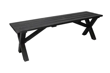 Lietinna Utebenk 140 cm - Svart - Hagemøbler & utemiljø - Utesofa - Hagebenk & utebenk