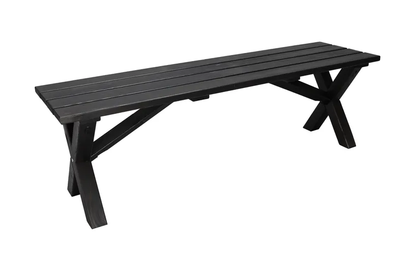Lietinna Utebenk 140 cm - Svart - Hagemøbler & utemiljø - Utesofa - Hagebenk & utebenk