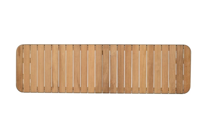 Portals Utebenk 143 cm - Hvit/Tre - Hagemøbler & utemiljø - Utesofa - Hagebenk & utebenk