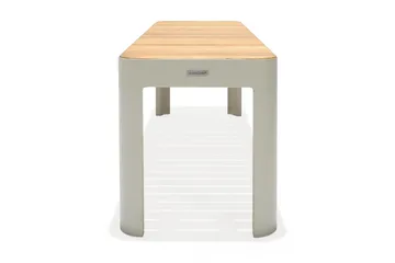 Portals Utebenk 143 cm - Hvit/Tre - Hagemøbler & utemiljø - Utesofa - Hagebenk & utebenk