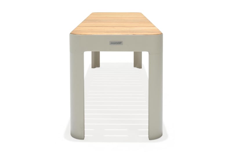 Portals Utebenk 143 cm - Hvit/Tre - Hagemøbler & utemiljø - Utesofa - Hagebenk & utebenk